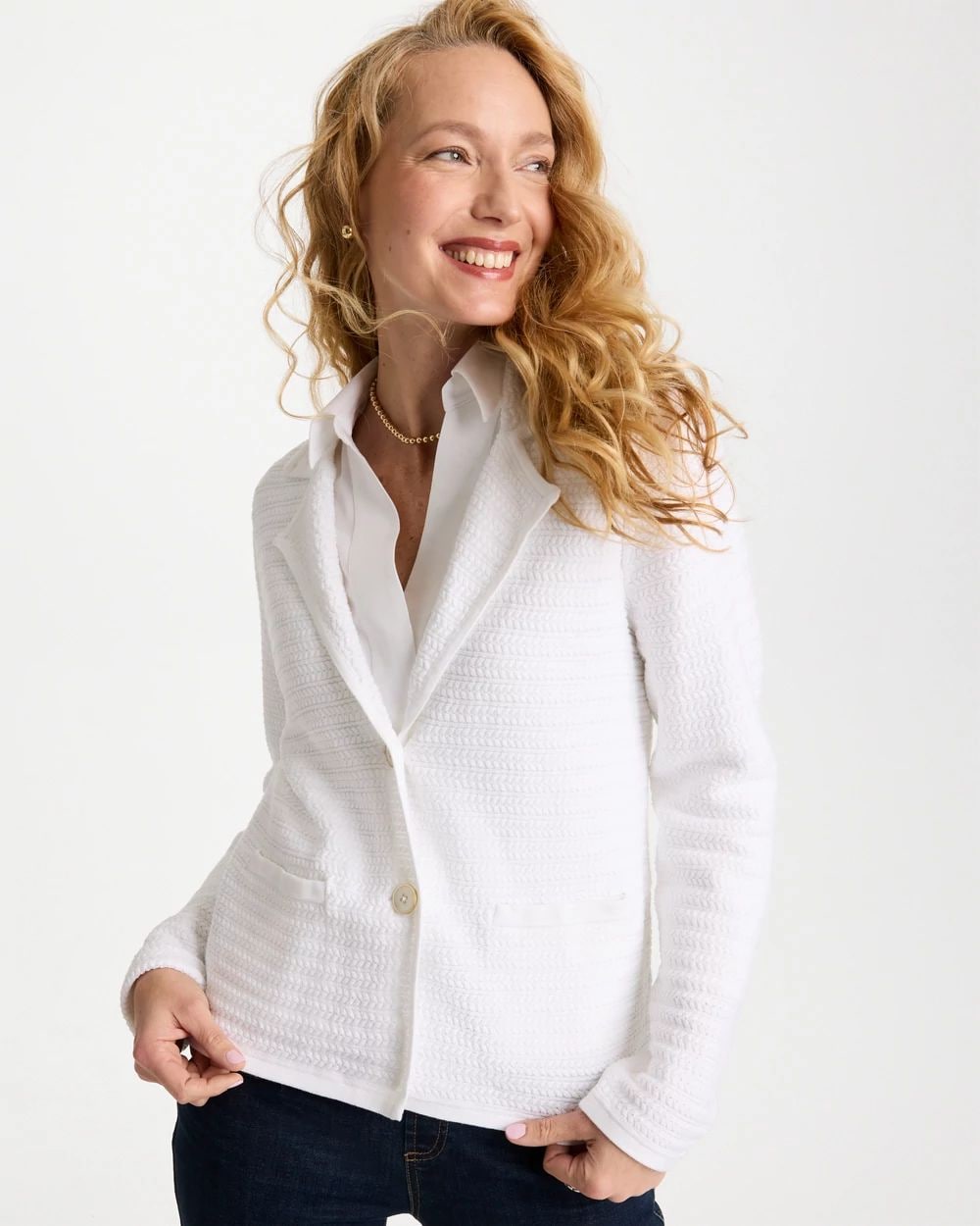 Textured Stitch Detail Cardigan | Chico's